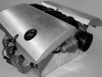 2013-15 Camaro V8 Engine Covers Bare Aluminum Rotofab
