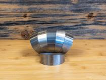 Universal T304 Stainless Steel 3.5 Inch Diameter 180 Degree Pie Cut Kit MBRP