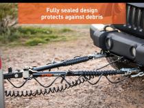 Curt Rambler Steel RV Tow Bar 7500 Lbs. 2 Inch Shank) Includes Tow Bar Safety Cables Hitch Pin and Clip RockJock 4X4