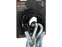 Curt Towing Safety Cable Kit (44 1/2 Inch Long w/ 2 Snap Hooks 5000 lbs. 2-Pack) RockJock 4X4