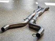 2021-2024 BMW M4 G82/ M3 G80 3.0L Coupe and Sedan T304 Stainless Steel 3 Inch Resonator Bypass X-Pipe MBRP