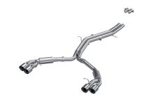 T304 Stainless Steel 2.5 Inch Resonator Back Dual Rear Quad Tips 18-24 Audi S5 Coupe/S4 Sedan MBRP