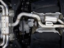 2022-Up Audi S3 2.0L Armor Pro 3 Inch Cat-Back 2.5 Inch Quad Rear Exit Active Exhaust System with Carbon Fiber Tips MBRP