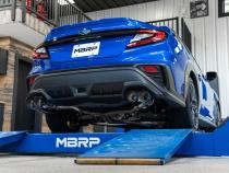 22-Up Subaru WRX 2.4L T304 Stainless Steel 2.5 Inch Axle-back Dual Split Rear Quad BE Tips MBRP