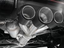 2017-2021 Honda Civic Type R 2.0L T304 Stainless Steel 3 Inch Cat-Back Triple Rear Outlet Carbon Fiber Tips MBRP
