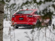 2022-Up Honda Civic Sport Touring 1.5L Turbo Hatchback Armor Lite 3 Inch Cat-Back 2.5 Inch Dual Split Rear with Quad Carbon Fiber Tips MBRP