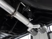 3.0 inch Cat-Back 2.5 inch Dual Split Rear Quad Carbon Fiber Tips 4.0 inch OD Dual Out 19-24 Silverado/Sierra 1500 MBRP