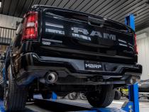 2025 Ram 1500 3.0L SST SO Armor Pro 3 inch Cat-back 2.5 Inch Dual Split Rear Exhaust with Carbon Fiber Tips MBRP