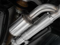 21-Up Ford Bronco Sport 2.0L EcoBoost Black Coated Aluminized Steel 2.5 Inch Resonator-Back Dual Split Rear Exit MBRP Exhaust System