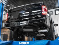 21-Up Ford F-150 4 Inch Cat Back Single Side Race Version Black Coated- Aluminized Steel Exhaust System MBRP