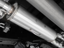 21-Up Ford F-150 Black Coated Aluminized Steel 3 Inch Cat-Back 2.5 Inch Dual Split Rear Exhaust System MBRP