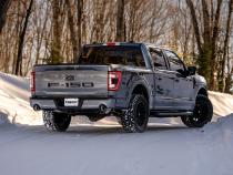 2021-2024 Ford F-150 Tremor and 2022-2024 Ford F-150 Black-Coated Aluminized Steel 3 Inch Cat-Back Dual Rear Exit Armor BLK Series MBRP