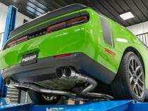 15-23 Dodge Challenger Aluminized Steel 3 Inch Dual Cat Back Quad Tips (Street Version) Exhaust System MBRP