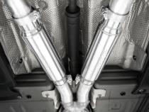 15-23 Dodge Challenger Aluminized Steel 3 Inch Dual Cat Back Quad Tips (Street Version) Exhaust System MBRP