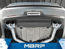 2015-2016 Dodge Challenger T304 Stainless Steel 3 Inch Dual Rear Cat-Back Quad Tips (Street Version) Exhaust System MBRP