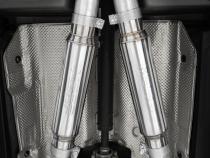 2015-2016 Dodge Challenger Aluminized Steel 3 Inch Dual Rear Cat-Back Quad Tips (Street Version) Exhaust System MBRP