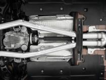 T304 Stainless Steel 3.0 Inch Cat-Back Dual Rear Race Profile with Dual Carbon Fiber Tips 15-23 Dodge Charger MBRP