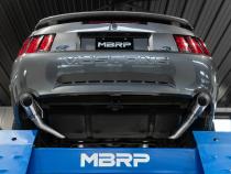 1999-2004 Ford Mustang GT/ Mach 1 4.6L Aluminized Steel 2.5 Inch Cat-Back Dual Rear Exit with Black Tips MBRP