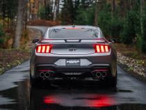 24-Up Ford Mustang GT 5.0L, Armor BLK Black-Coated Aluminized Steel 3 Inch Cat-Back Dual Split Rear with Quad Black Tips, Race Profile MBRP