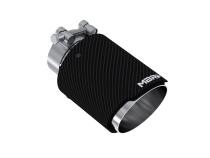 Carbon Fiber Tip 2.5 Inch ID 4 Inch OD Dual Wall Angle Cut 6.5 Inch Length MBRP