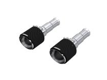 2019-Up Ram 1500 5.7L Hemi Carbon Fiber Exhaust Tips, 5 Inch OD Dual Wall Angle Cut, Sold In Pairs MBRP