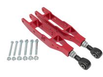 Rear Lower Control Arms Adjustable Anodized Red For 12-21 Subaru BRZ 08-16 Subaru Impreza 10+ Subaru Legacy 08+ Subaru STI/ WRX 12-17 Scion FR-S TruHart