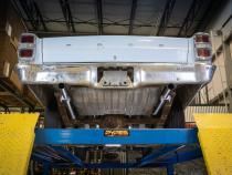 1966-71 Ford Fairlane 2.5 Inch X-Pipe Crossmember Back Rear Exit Exhaust Race Pro Mufflers Pypes Performance Exhaust