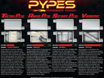 Crossmember Back w/H-Pipe Exhaust System 55-57 Tri-Five Chevy Split Rear Dual Exit 2.5 in Intermediate And Tail Pipe Turbo Pro Mufflers/Hardware Incl Tip Not Incl Pypes Exhaust