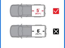 T3 Soft Tri-fold Truck Bed Tonneau Cover Compatible with 24-25 Chevy Colorado GMC Canyon 5 Foot 1 Inch (61 Inch) Bed Tyger Auto