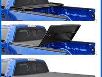 T3 Soft Tri-fold Truck Bed Tonneau Cover Compatible with 24 Toyota Tacoma 6 Foot  (74 Inch) Bed Tyger Auto