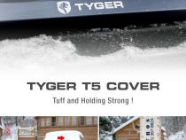 T5 Alloy Hardtop Truck Bed Tonneau Cover 14-18 Silverado/Sirra 1500 2019 LD/Limited Only Fleetside 5.8 Foot Bed Hard Folding Solid Tri-Fold Tyger Auto