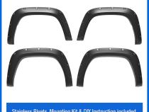 Fender Flares Compatible with 22-24 Toyota Tundra, Smooth Textured Paintable Bolt-Riveted Style 4pc Tyger Auto