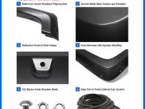 Fender Flares Compatible with 22-24 Toyota Tundra, Smooth Textured Paintable Bolt-Riveted Style 4pc Tyger Auto