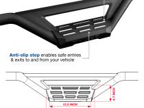 Nerf Bars Drop Step Running Boards For 05-22 Toyota Tacoma Double Cab Only Textured Black TYGER LANDER Tyger Auto