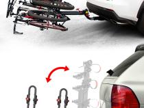 Deluxe 4-Bike Hitch Mounted Bicycle Platform Carrier Rack Free Hitch Lock Fits 2 inch Receivers Soft Cushion Protector Tyger