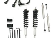 Front 3.5 Inch Lift Struts w/ Rear 3 Inch Blocks, Shocks, and Front Upper Control Arms 2007-2021 Toyota Tundra Freedom Off-Road