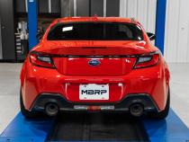 22-Up Subaru BRZ /Toyota GR86 2.4L T304 Stainless Steel 2.5 Inch Axle-Back Dual Split Rear with Carbon Fiber Tips MBRP