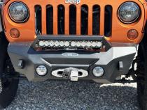 Big Sky Aluminum Stubby Front Bumper With Winch Plate Wrangler JK Rock Slide Engineering