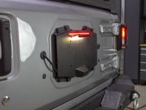 Jeep JL Backside License Plate Mount Black 2018-Present Wrangler JL Kentrol