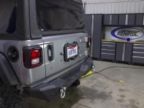 Jeep JL Backside License Plate Mount Black 2018-Present Wrangler JL Kentrol