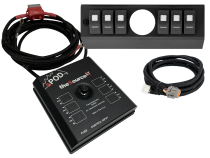 SourceLT w/ Opening (2 1/16 Inch) for AeroForce Gauge and Green LED Switch Panel for JK 2009-2018